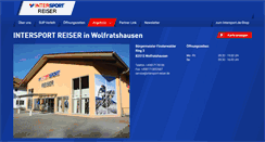 Desktop Screenshot of intersport-reiser.de